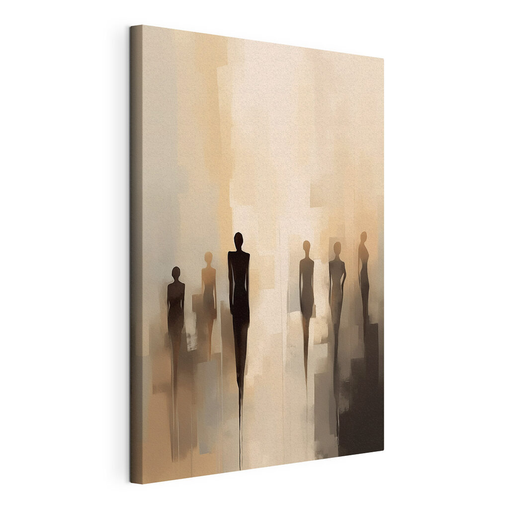Group of people standing in a row