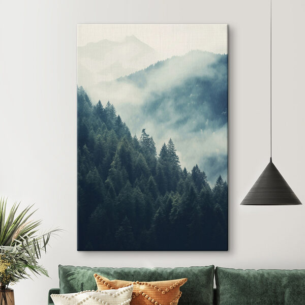 Wandbilder Wald im Nebel