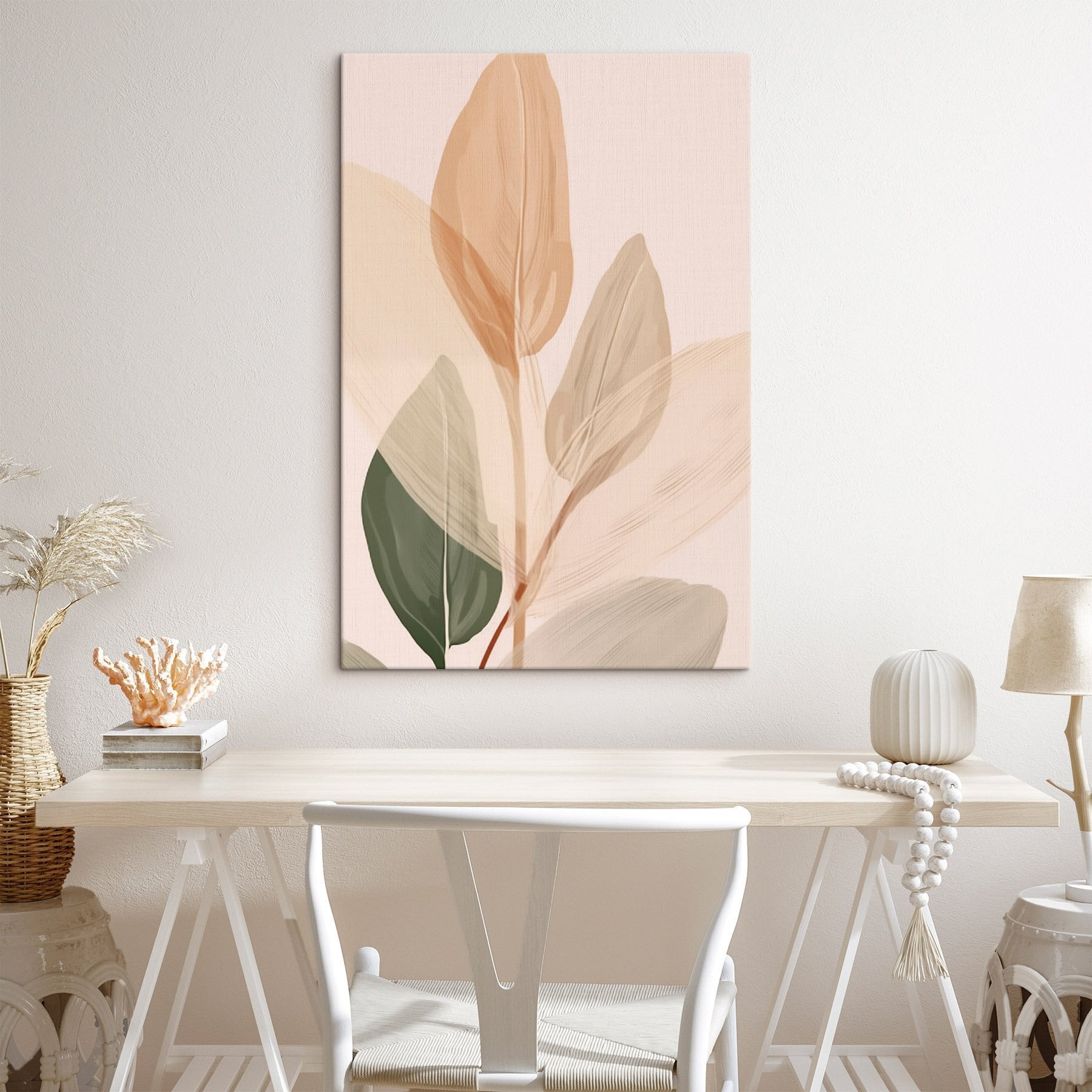 Soft hues of delicate leaves