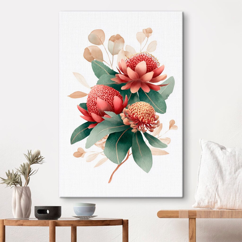 Vibrant blooms against a light background