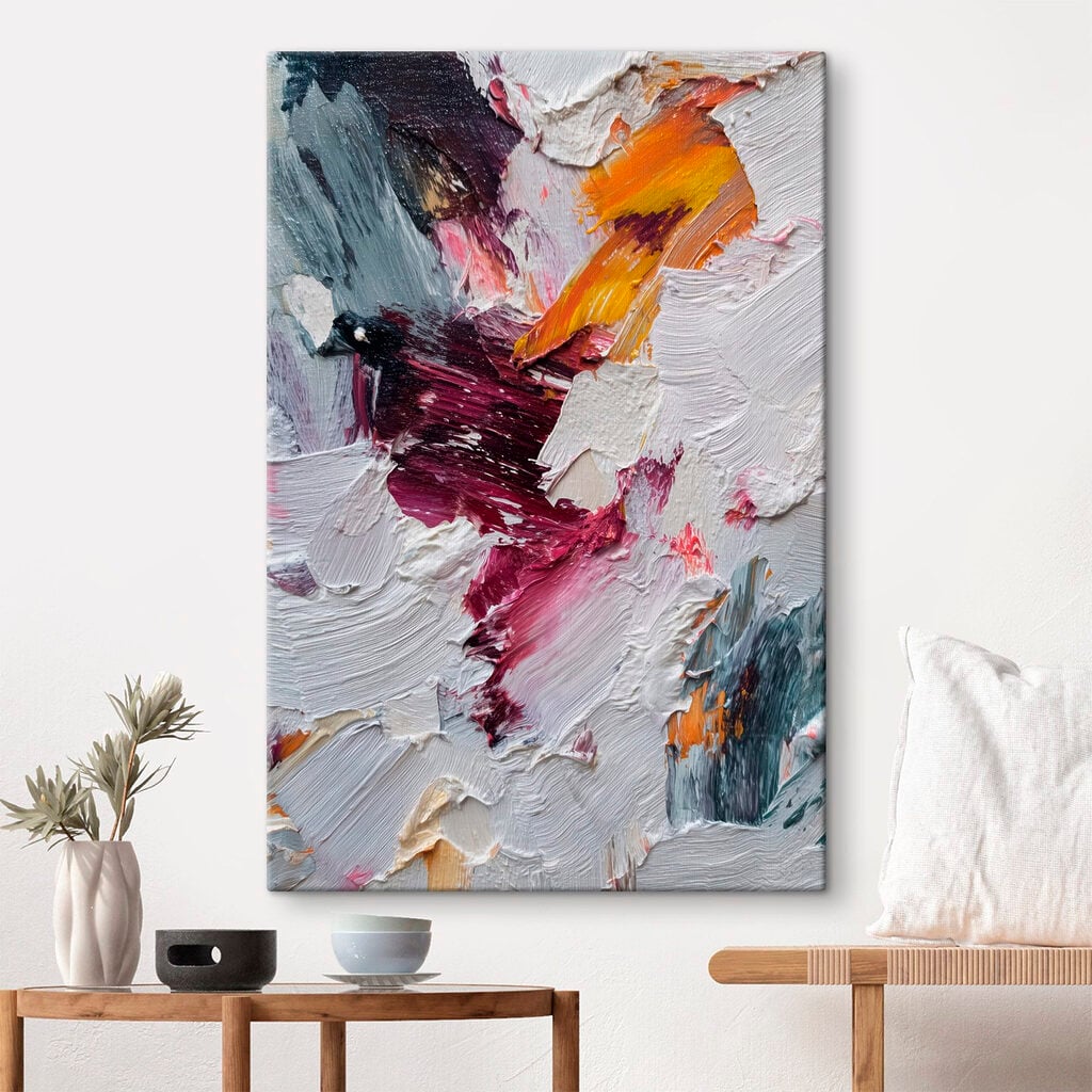 Swirls of vibrant color blend together