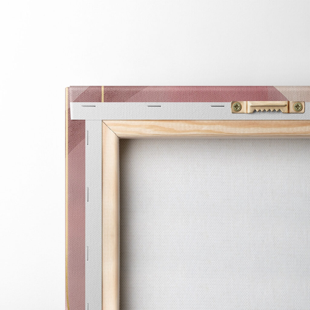 - Soft curves in muted tones