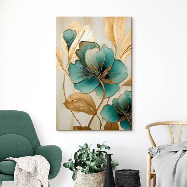 Wandbilder Elegante Blumenmotive in leuchtenden Farben