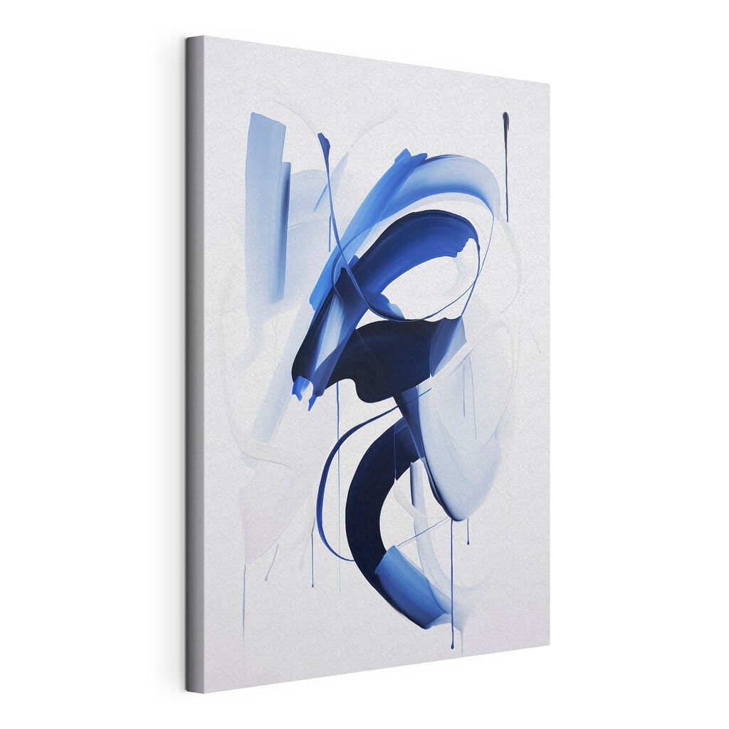 Blue and white paint