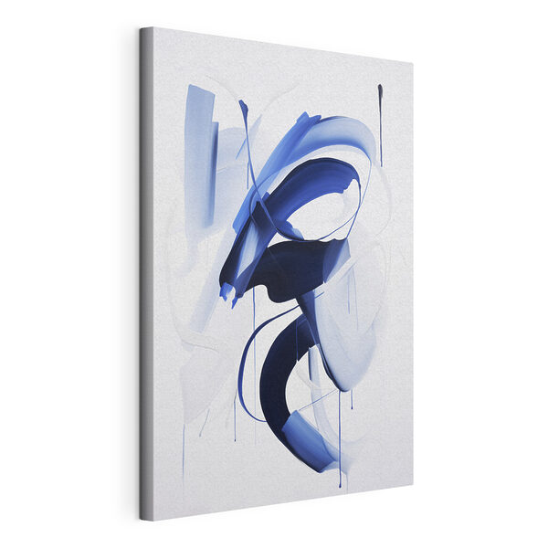 Blue and white paint