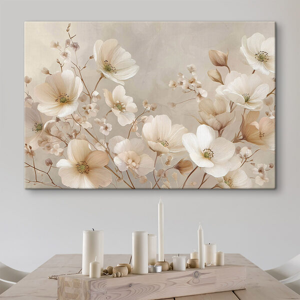 Delicate blooms in soft hues