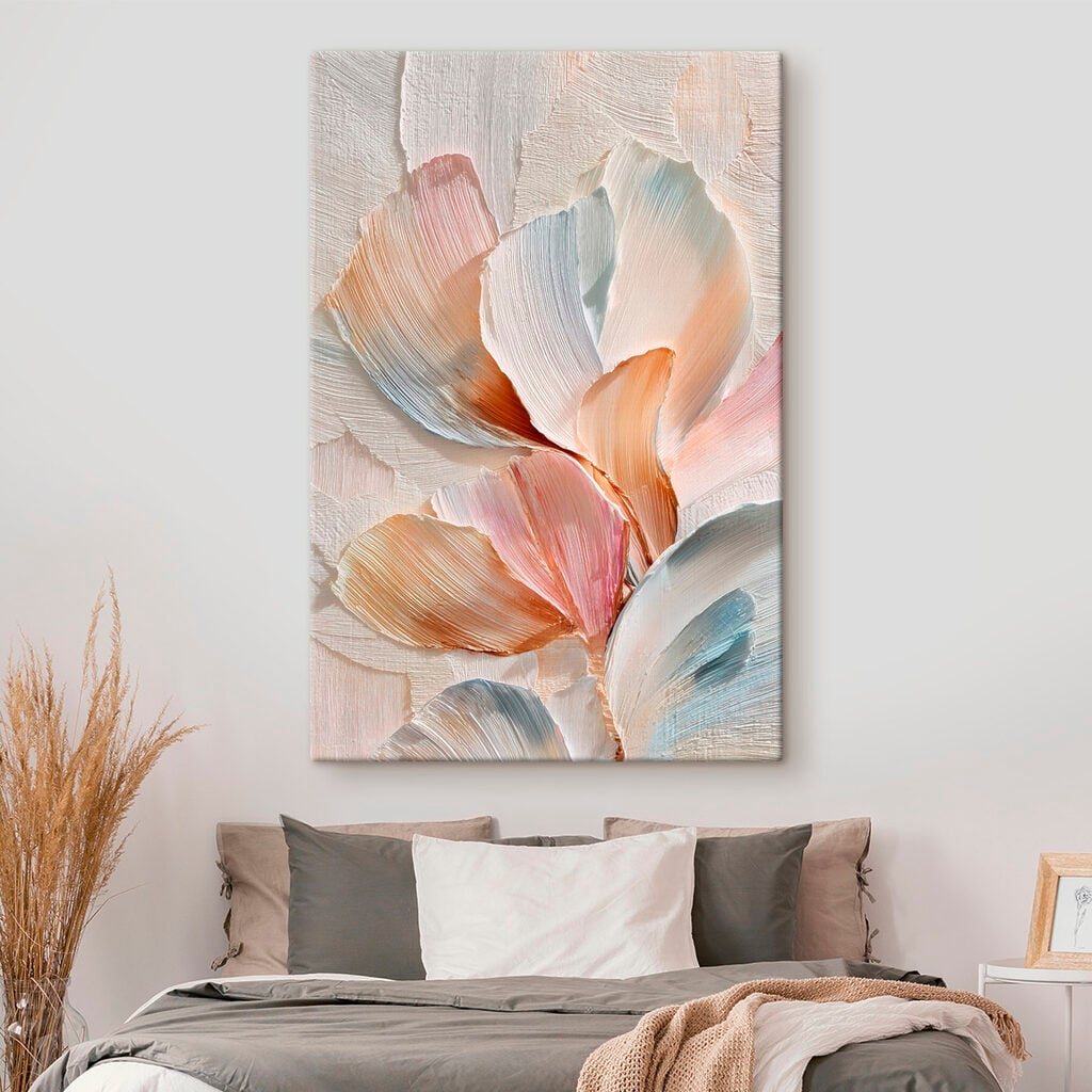 Delicate pastel petals in soft hues
