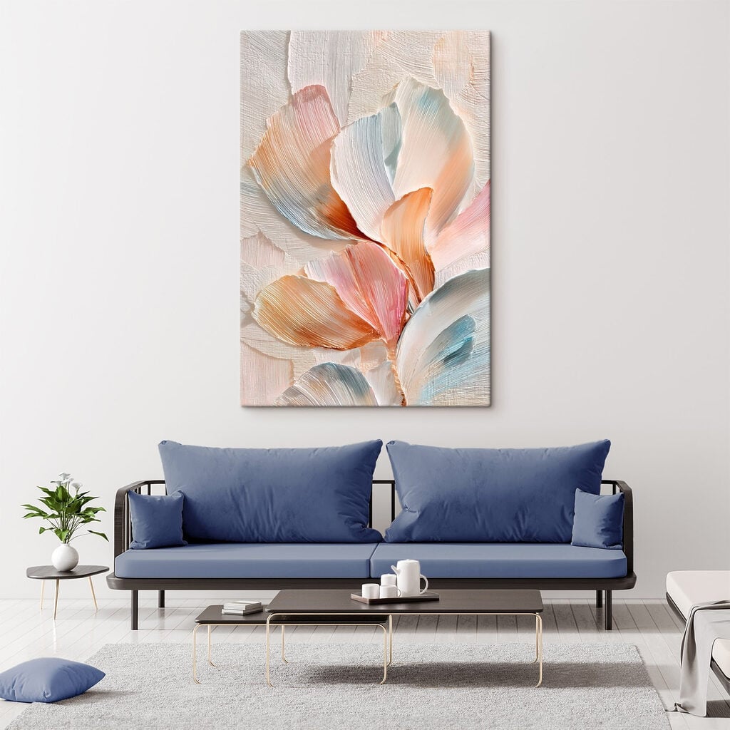 Delicate pastel petals in soft hues