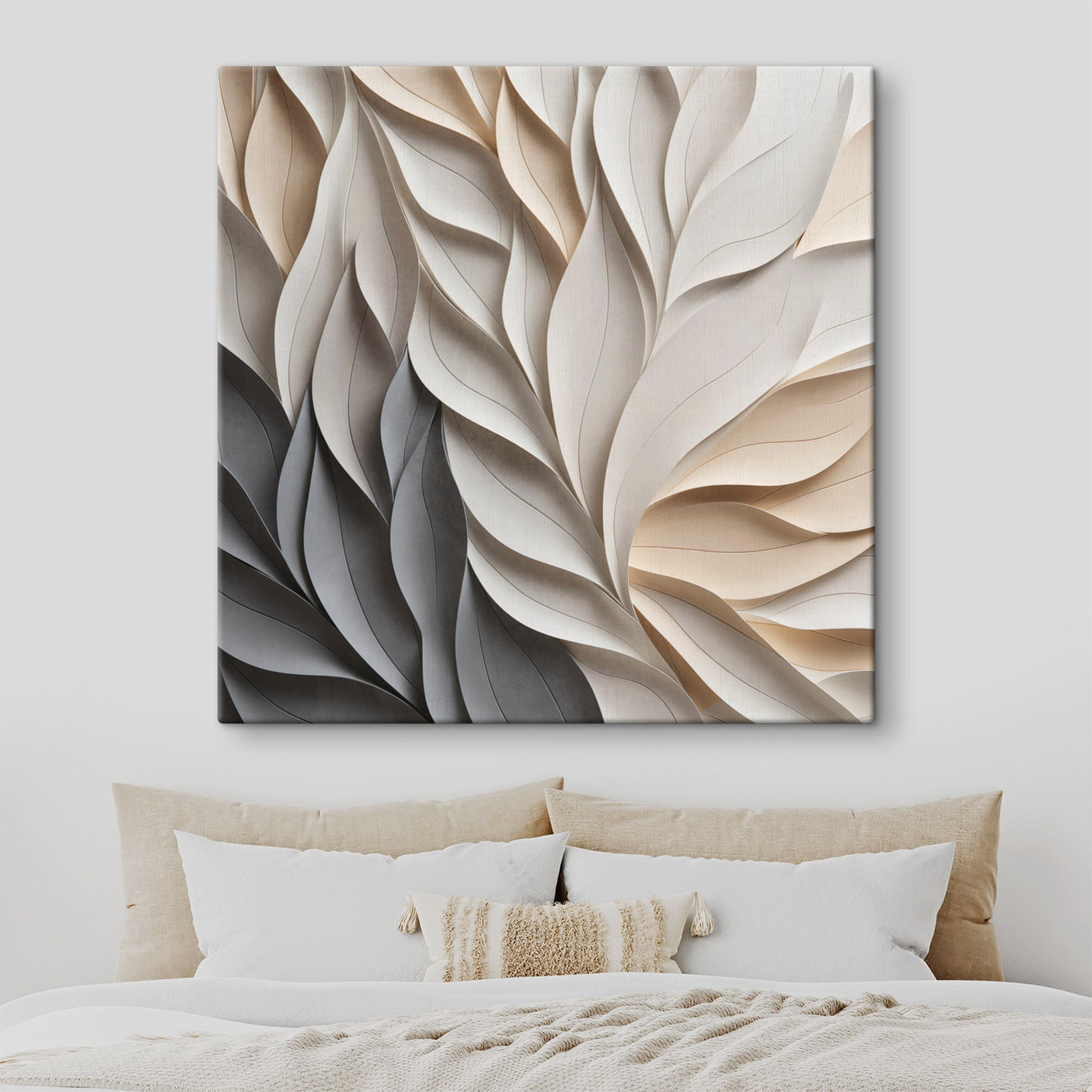 Flowing forms in soft hues