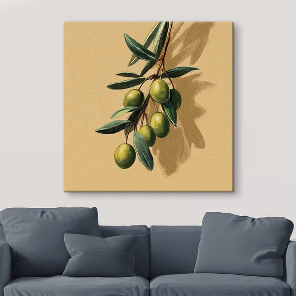 Green fruit on a branch