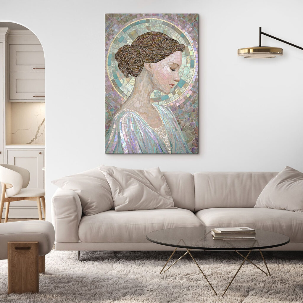 Mosaic of a woman