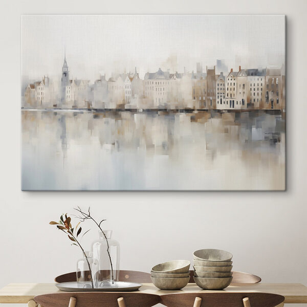 Wandbilder Aquarell einer Stadt