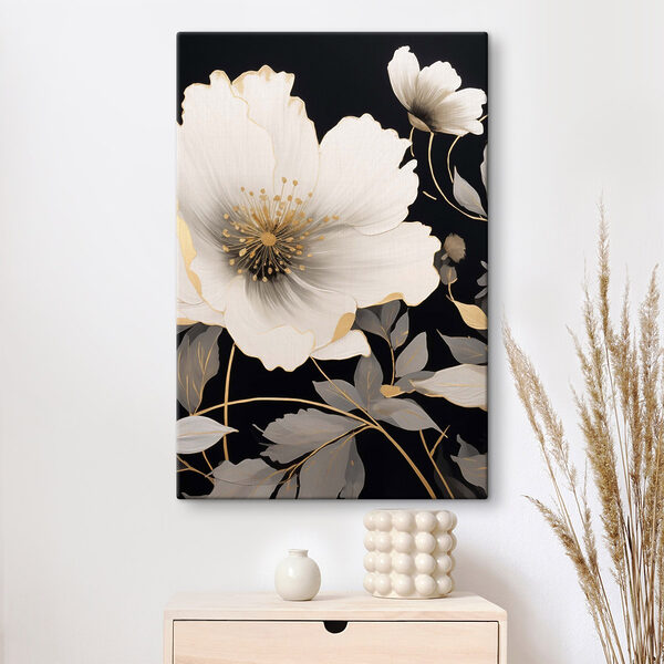 Wandbilder Wunderschönes Blumenmuster mit zarten Details