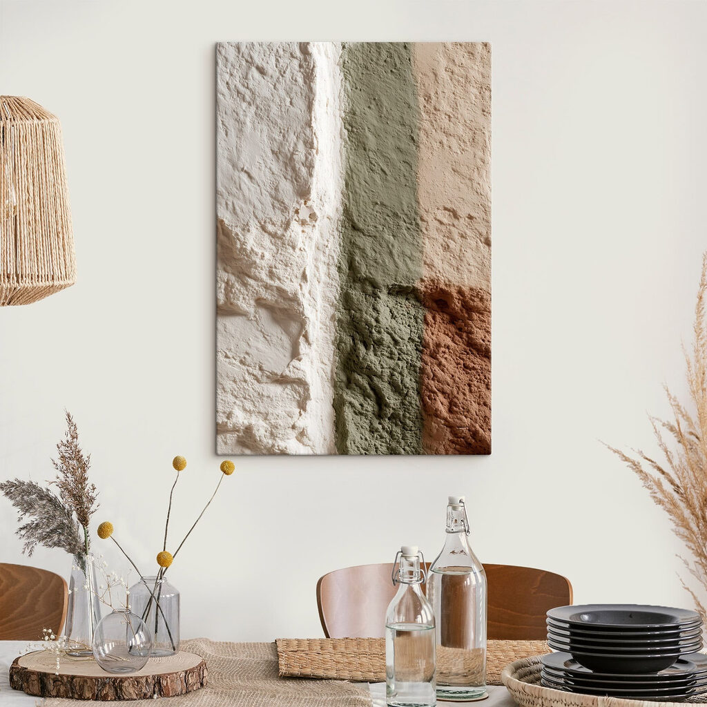 Soft hues in textured surfaces