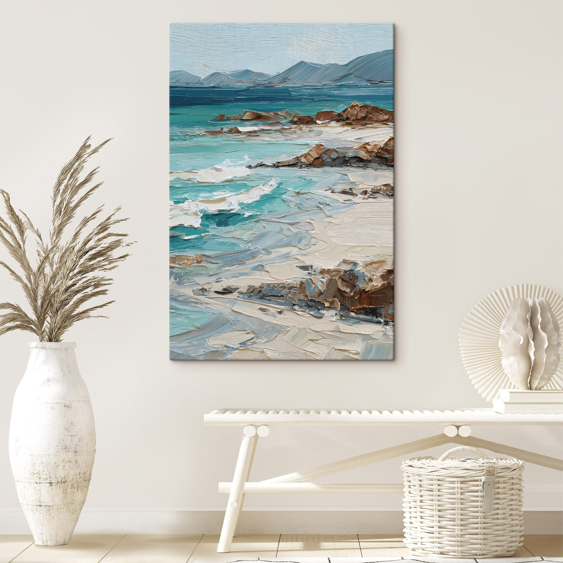 Painting of a beach