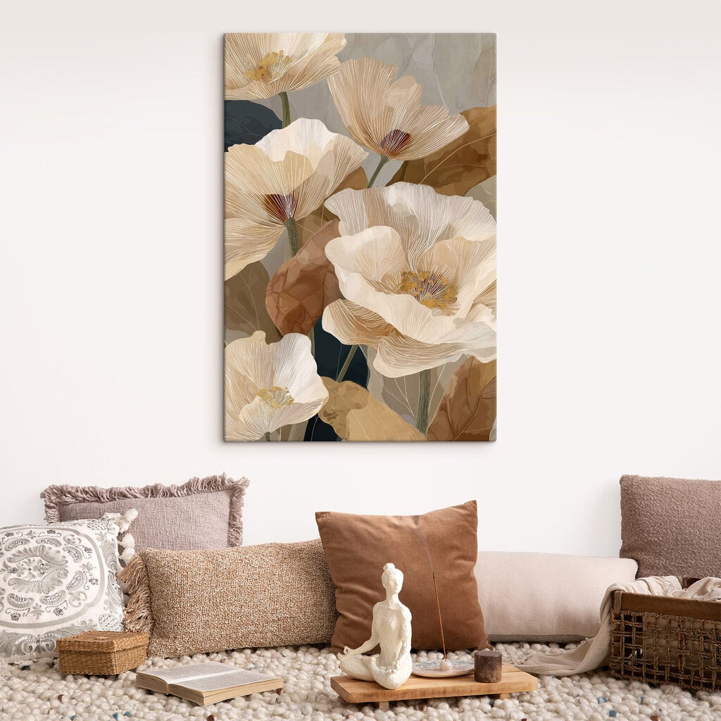 Delicate blooms in soft hues
