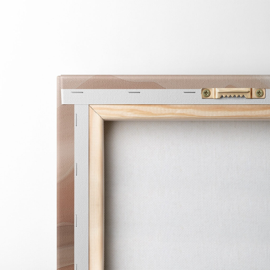 Serene waves in earthy tones