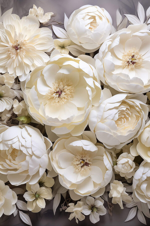 Group of white flowers Group of white flowers