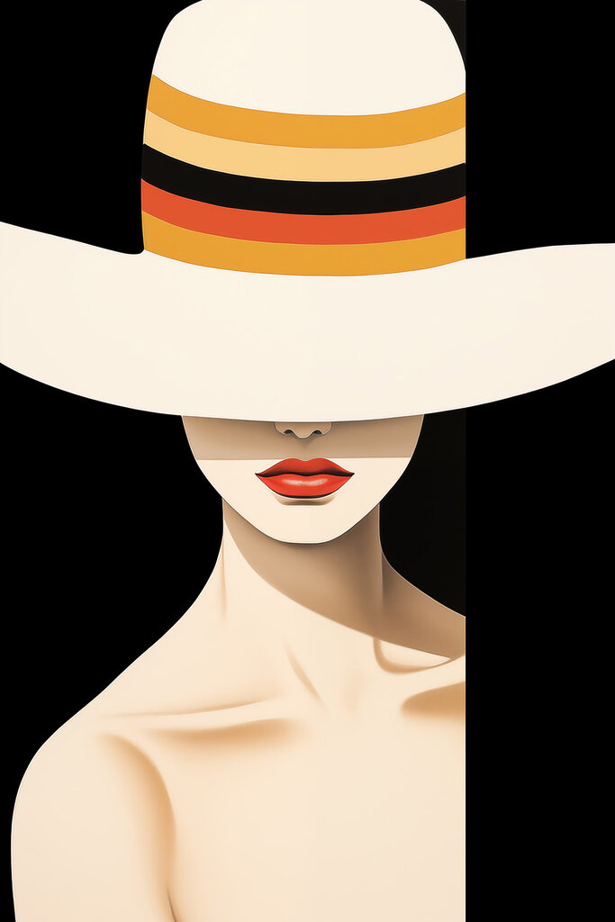Woman wearing a hat