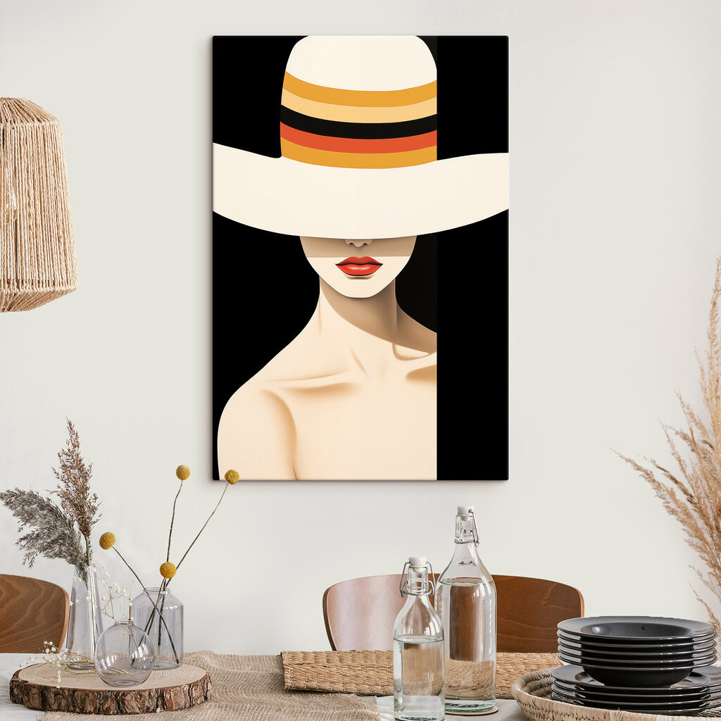 Woman wearing a hat
