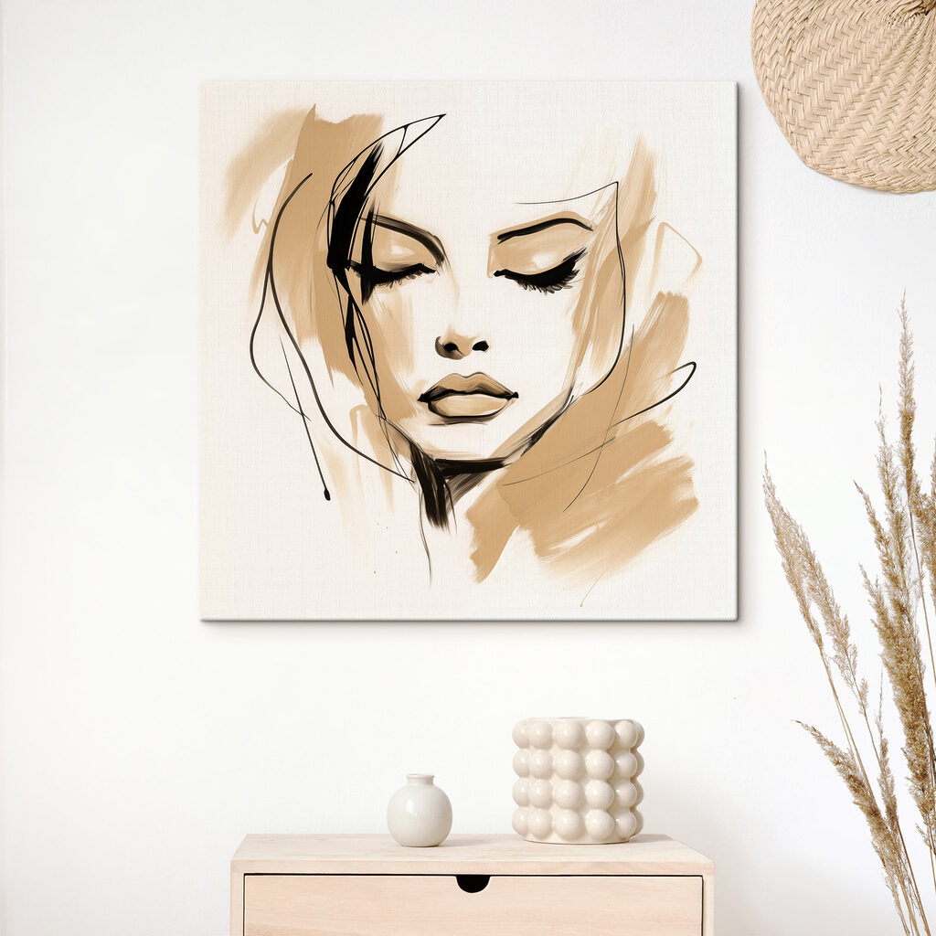 Drawing of a woman's face
