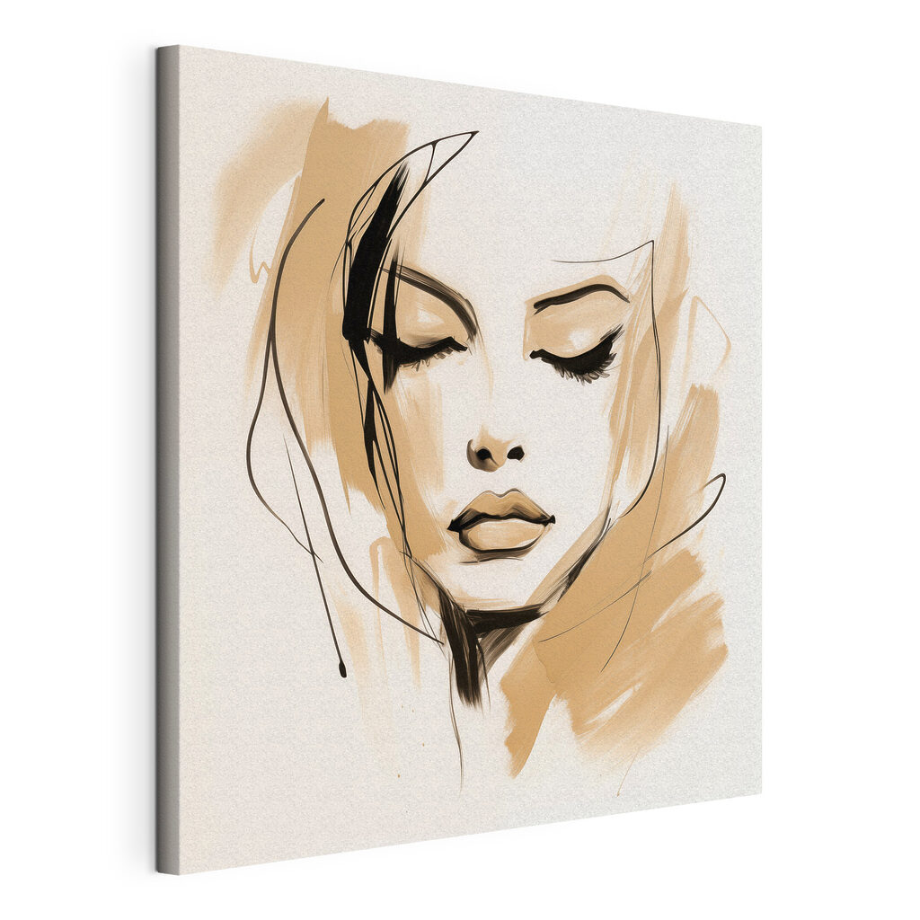 Drawing of a woman's face