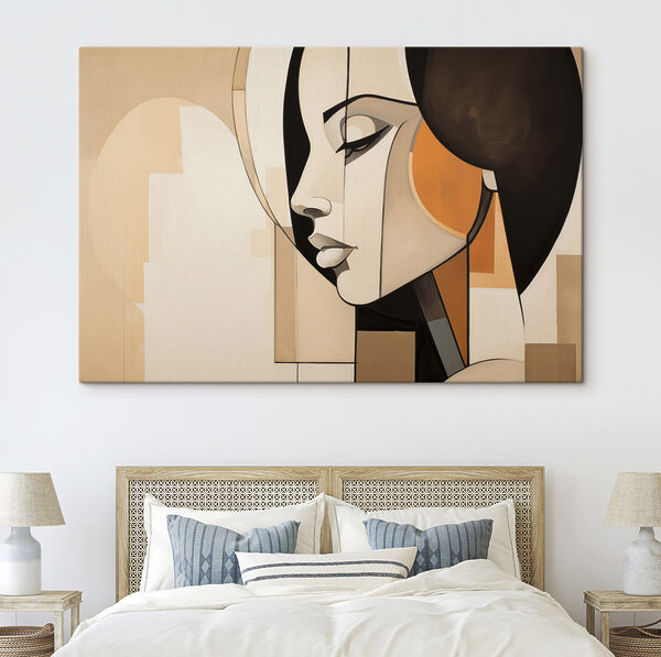 Painting of a woman's face