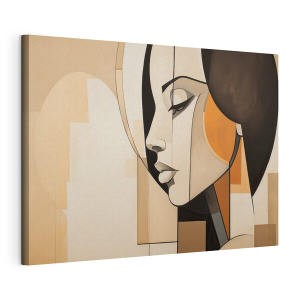 Painting of a woman's face