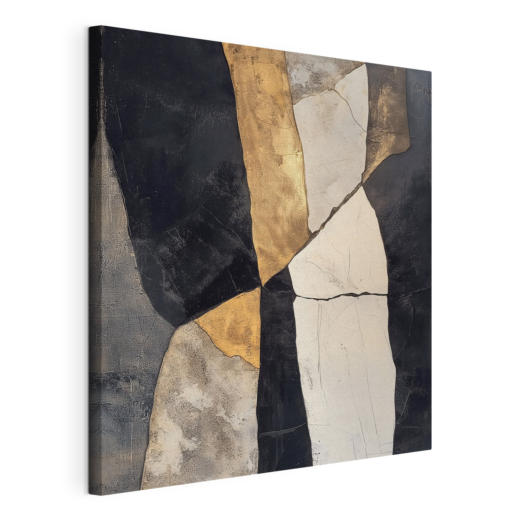 Abstract composition in contrasting colors